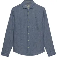 Superdry Riviera Linen Skjorte Med Lange Ermer