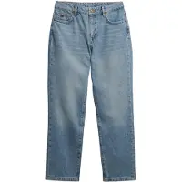 Superdry for woman. W7011259A Jeans Mid Rise Straight blue (26/32), Casual, Cotton, Denim