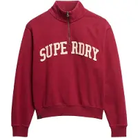 Superdry for woman. W2012259A Sweatshirt Athletic Ess Applique red (L), Casual, Cotton