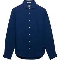 Superdry Riviera Linen Skjorte Med Lange Ermer
