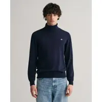 Gant for man. 8060070 Navy Blue Turtleneck Sweater (S), Casual, Cotton, Classic, Long sleeve
