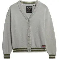Superdry for woman. W6110642A Slouchy grey jumper (L), Casual, Cotton