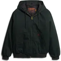 Superdry for man. M5011881A Surplus green hooded bomber jacket with hood (XXL), Casual, Cotton, Long sleeve