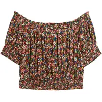 Superdry Smocked Crop T-skjorte