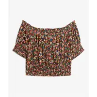 Superdry Smocked Crop T-skjorte