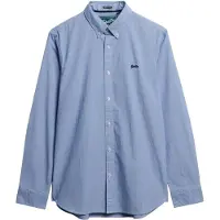 Superdry for man. M4011064A Essentials Tailored Lite Shirt blue (M), Casual, Cotton, Long sleeve
