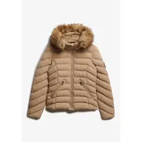 Superdry for woman. W5012000A Quilted jacket Fuj beige (S), Casual, Polyester