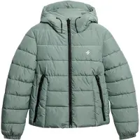 Superdry for woman. W5012140A Green Spirit Sports Hooded Jacket (S), Casual, Polyester