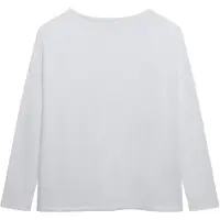 Superdry for woman. W6012266A Studios T-shirt white (XS), Casual, Cotton, Long sleeve