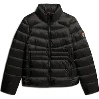 Superdry for woman. W5011821A Fuji quilted jacket black (XL), Casual, Sustainable, Recycled nylon