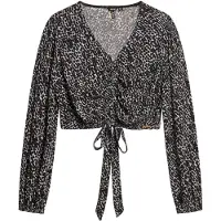 Superdry Vintage Tie Front Langermet Bluse