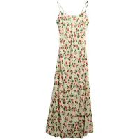 Superdry Bias Cut Maxi Slip Ermeløs Lang Kjole