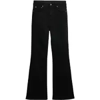 Superdry for woman. W7011260A Jeans Mid Rise Flare black (26/30), Casual, Cotton
