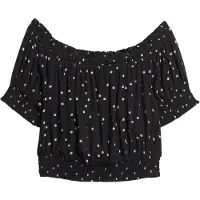 Superdry Smocked Crop T-skjorte