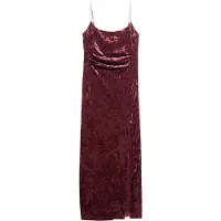 Superdry Diamonte Velvet Ermeløs Lang Kjole