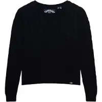 Superdry for woman. W6110685A Essentials Slim navy jumper (M), Casual, Acrylic