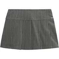 Superdry Pinstripe Pleat Mini Kort Skjørt