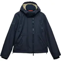 Superdry for man. M5012421A Hooded Arctic Navy Jacket (L), Casual, Recycled Polister