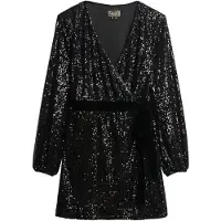 Superdry Sequin Velvet Langarmet Kort Kjole