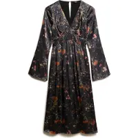 Superdry W8011795a Lang Ermet Midi-kjole