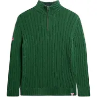 Superdry for woman. W6110607A Green Henley rugby jumper (XS), Casual, Cotton, Long sleeve