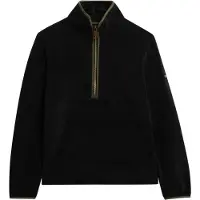 Superdry for woman. W2012337A Estate Fleece Half Zip Fleece black (M), Casual, Recycled Polister, Sustainable