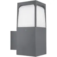 Forlight utendørs vegglampe Veta, svart, aluminium, bredde 9 cm