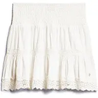 Superdry for woman. W7210324A Miniskirt Ibiza white (M), Casual, Cotton