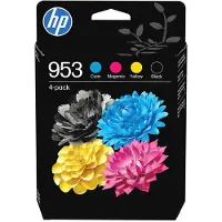 HP 953 - 4 pakker - sort, gul, cyan, magenta - original - blækpatron - for Officejet Pro 7740, 7740 Wide Format, 8210, 8216, 8218, 8710, 8715, 8720, 8725, 8730, 8740