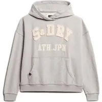 Superdry for woman. W2012137A Grey Athletic Oversized Hooded Top (M), Casual, Cotton