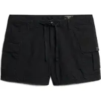 Superdry for woman. W7110424A Cargo shorts black (S), Casual, Cotton