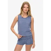 Superdry Athletic Essential Stripe Ermeløs T-skjorte
