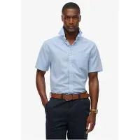 Superdry City Cotton Linen Kortarmet Skjorte
