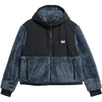 Superdry for woman. W5012156A Super Soft Hybrid navy jacket (M), Black, Casual, Polyester