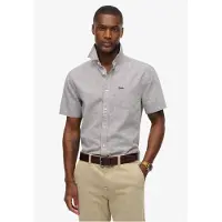 Superdry City Cotton Linen Kortarmet Skjorte