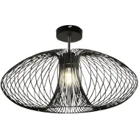 FABAS LUCE Fassa taklampe, svart, Ø 60 cm, metall