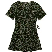 Superdry Mini Swing Wrap Kort Ermet Kort Kjole
