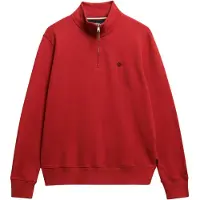 Superdry for man. M2014381A Red Preppy half-zip sweatshirt (XL), Casual, Cotton