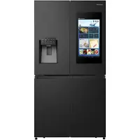 Hisense RQ760N4IFE - Kjøleskap/fryser - fransk dør underfryser med vannautomat, isdispenser - Wi-Fi - bredde: 91.4 cm - dybde: 72.5 cm - høyde: 178.5 cm - 577 liter - Klasse E - svart