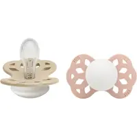 BIBS Infinity Lysende smokker - 2-pack - Str. 1 - Symmetrisk - V - - OneSize - Smokk