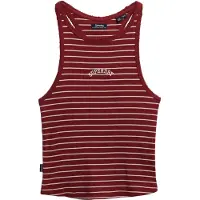 Superdry Essential Logo Stripe Racer Ermeløs Topp