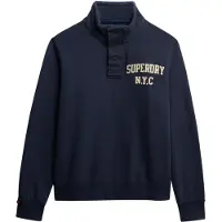 Superdry Vintage Athletic Half Button Collegegenser