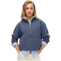 Superdry Essential Logo Oversized Halv Glidelås Genser