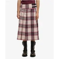 Superdry Check Pleated Midiskjørt