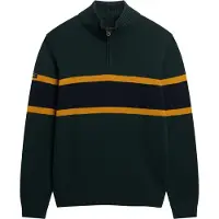 Superdry Stripe Genser Med Halv Glidelås