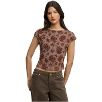 Superdry Flocked Mesh T-skjorte