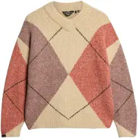 Superdry Oversized Argyle Genser