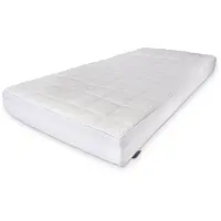 Nature By Borg Natur latex madrass 90x200 - Høyde 18 cm - 5 soner - Luksus skummadrass medium/fast - Vendbar - Madrass med kjølig naturlatex topp -