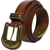 Superdry for woman. W9810196A Brown Western Belt (L), Casual, Leather