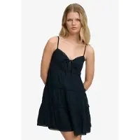 Superdry Cheesecloth Tiered Mini Ermeløs Kort Kjole
